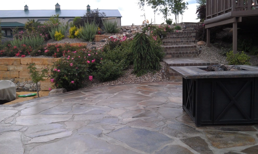 Natural Stone Pool & Wall by Winland's Complete Landscaping Service - Photo 7
