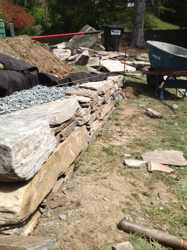 Compact Stone Barrier with Pathway by Maple Creek Landworks LLC - Photo 5