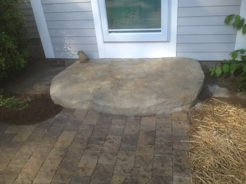 Decorative Step Installation for Small Walkway Expansion by Maple Creek Landworks LLC - Photo 4