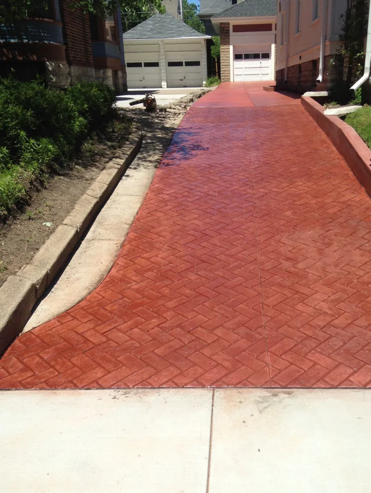 Decorative and Colored Stamped Concrete Driveways by Cipala Decorative Concrete Inc - Photo 11