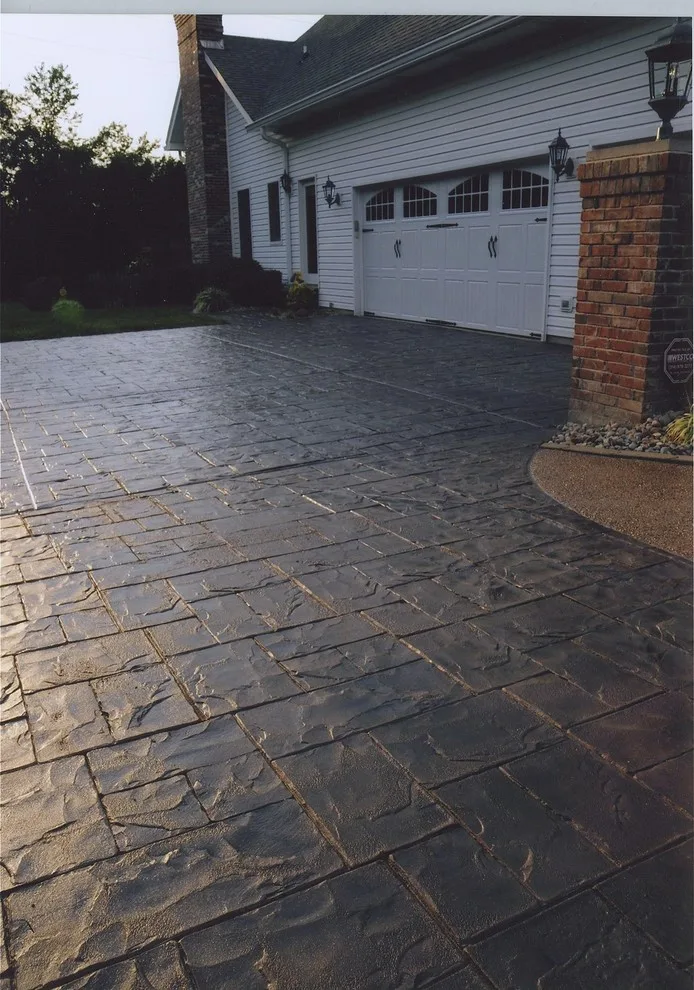 Overlay for Stamped Concrete Driveway by Decorative Concrete Resurfacing - Photo 3