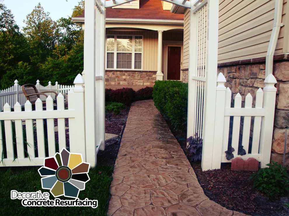 Overlay for Stamped Concrete Driveway by Decorative Concrete Resurfacing - Photo 4