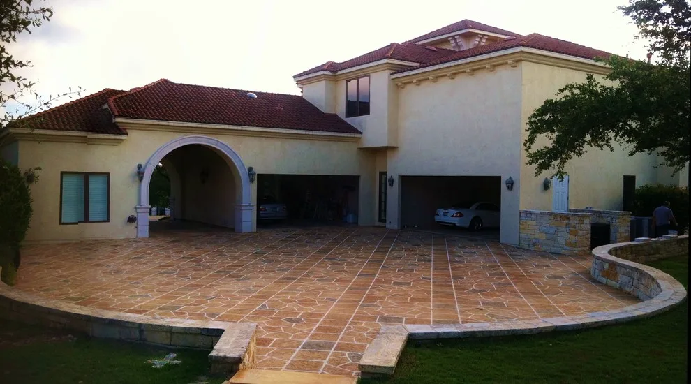 Overlay for Stamped Concrete Driveway by Decorative Concrete Resurfacing - Photo 5