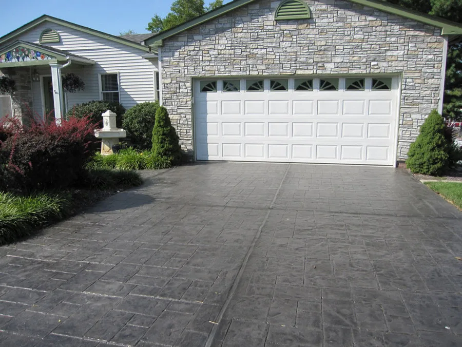 Overlay for Stamped Concrete Driveway by Decorative Concrete Resurfacing - Photo 6
