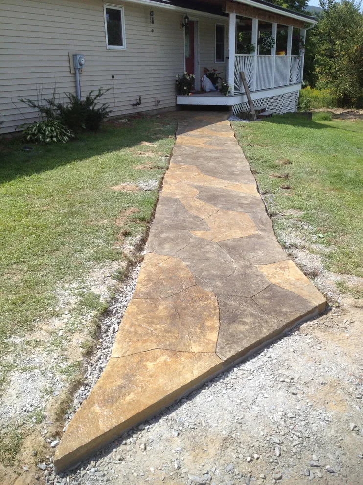 Orford, NH Stamped Concrete Pathway by Maple Creek Landworks LLC - Photo 8