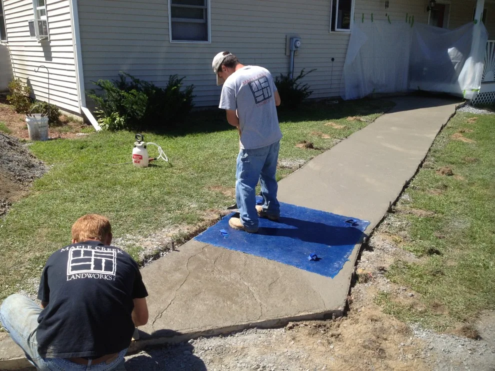 Orford, NH Stamped Concrete Pathway by Maple Creek Landworks LLC - Photo 7