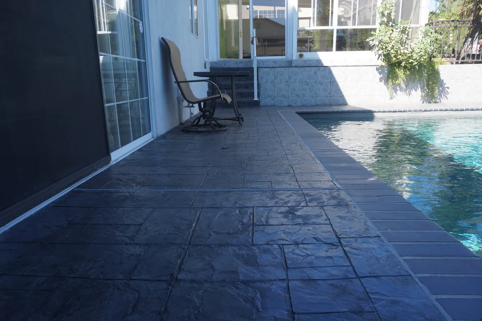 Textured Concrete Pool Deck by Modern Concrete Surfaces - Photo 4
