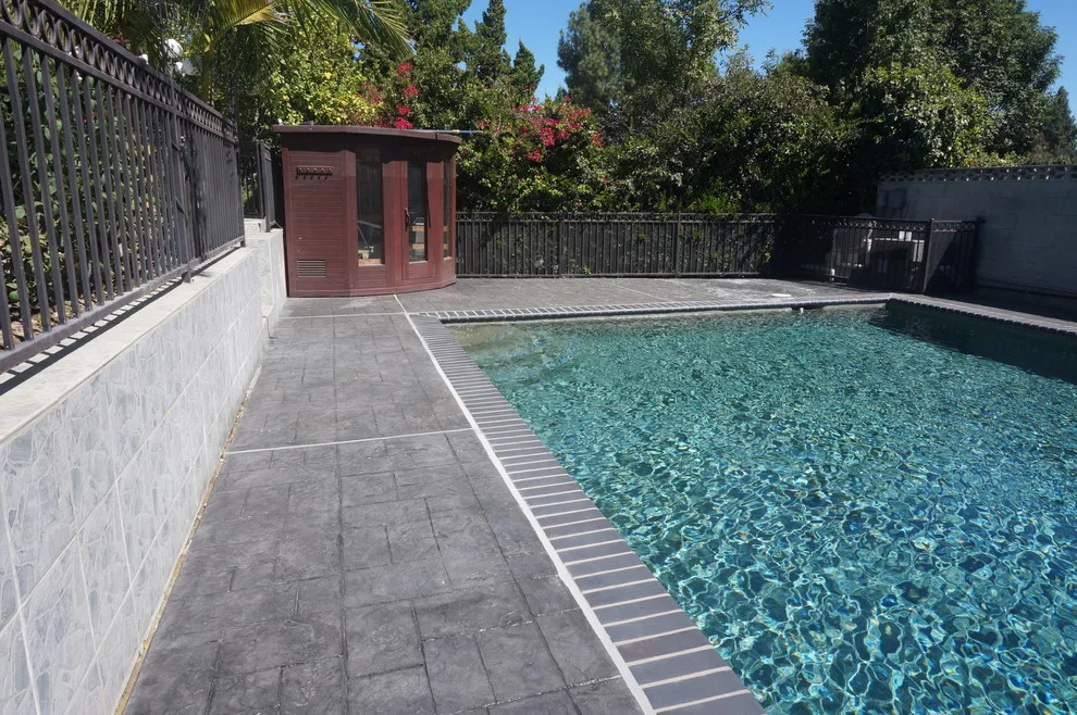 Textured Concrete Pool Deck by Modern Concrete Surfaces - Photo 3
