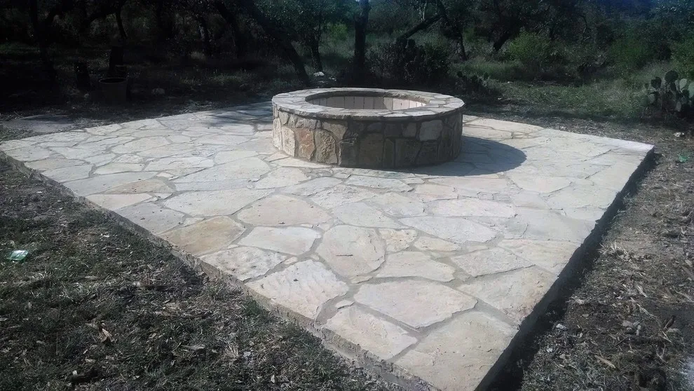 Spicewood, TX Stone Patio and Fire Pit Project by BioScapes LLC - Photo 2