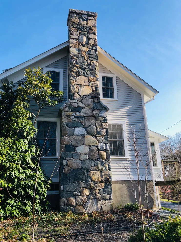 Veneered Stone Chimney by Hefel Masonry LLC - Photo 3