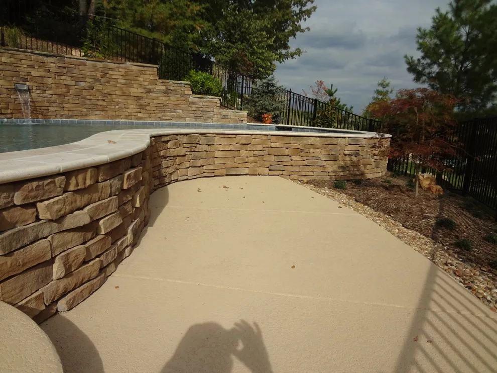 Tapawingo Pool, dry-stacked stone walls by Masterpiece Masonry - Photo 4