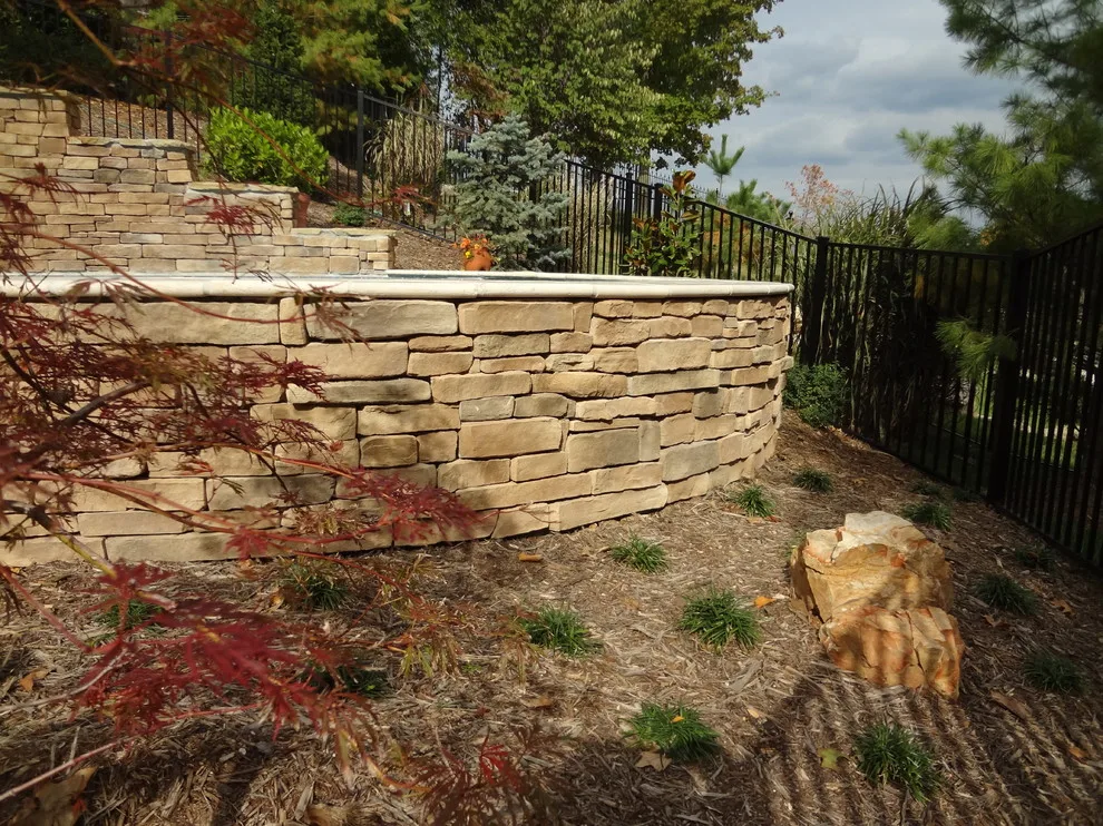Tapawingo Pool, dry-stacked stone walls by Masterpiece Masonry - Photo 10