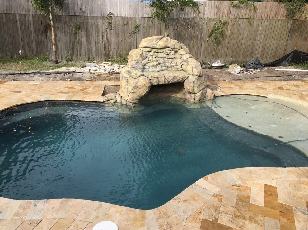 Seminole Travertine Pool Deck by JR Pavers Inc. - Photo 5