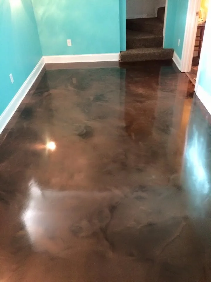 Wayzata Reflective Basement Flooring (Coffee/Brass) by The Concrete Guy By Matthew Hage - Photo 2
