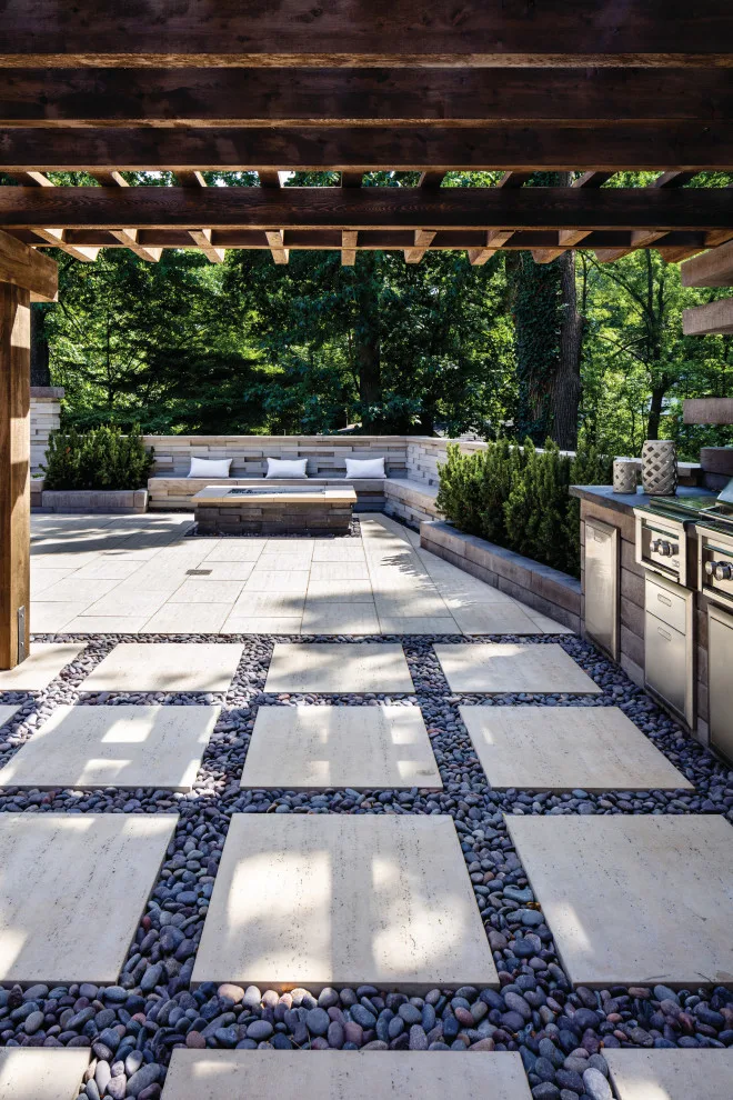 Wood-Like Exterior Kitchen Design by Techo-Bloc - Photo 5