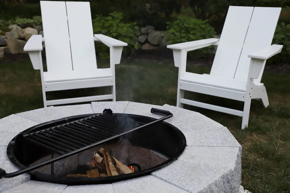 Gray Granite Fire Pit from Woodbury - Project by Robbin Mangano by Swenson Granite Works - Photo 4