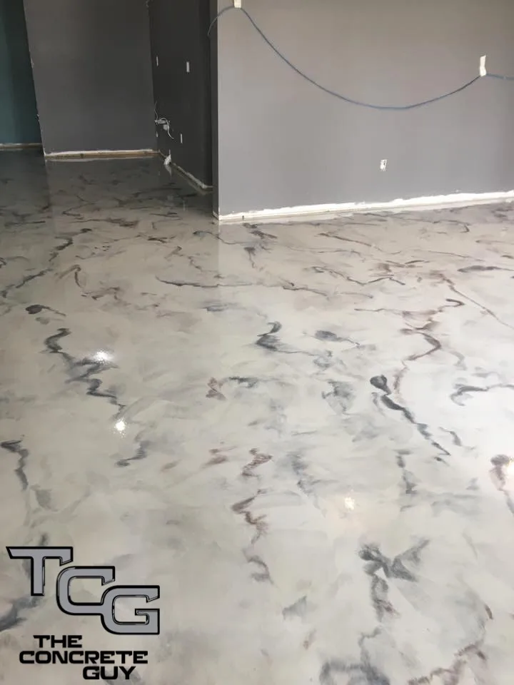 Woodbury Metallic Epoxy with Marble Finish by The Concrete Guy By Matthew Hage - Photo 4