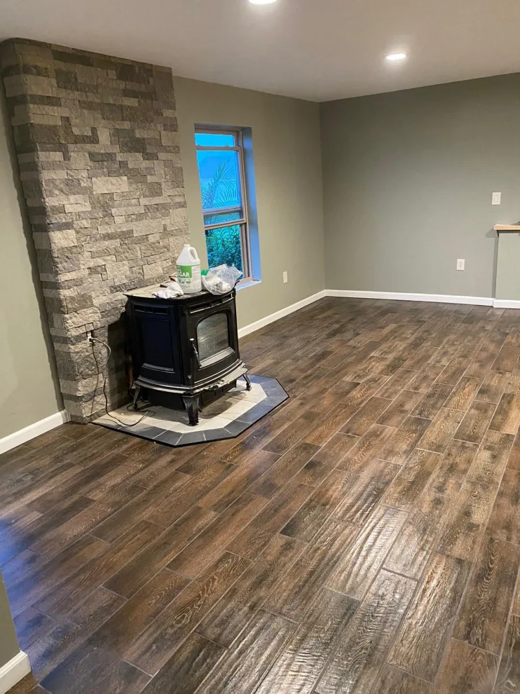 Basement TILING by Cvm Enterprises INC - Photo 2
