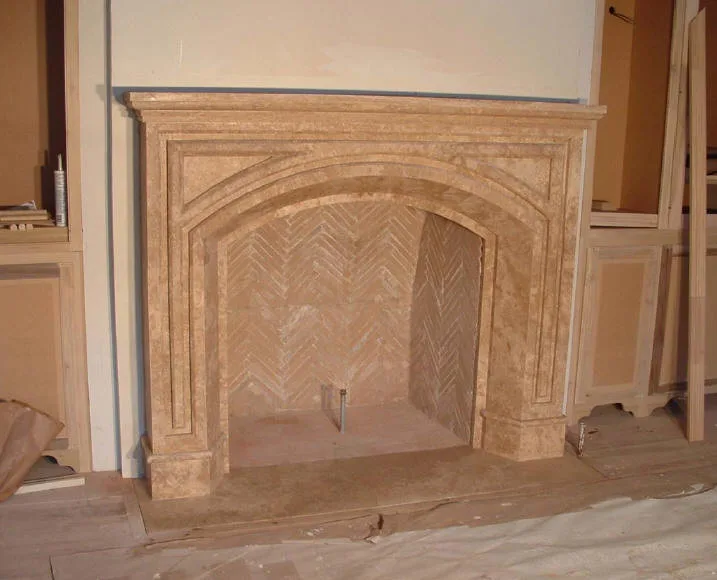 Personalized Travertine Fireplaces by Old World Stone Imports Flooring & Design - Photo 2