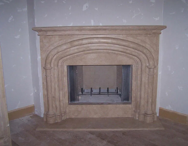 Personalized Travertine Fireplaces by Old World Stone Imports Flooring & Design - Photo 21