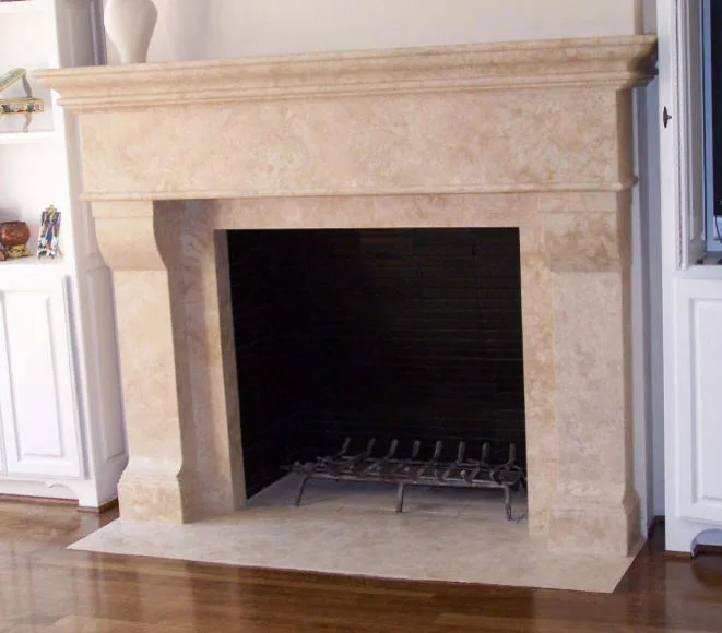 Personalized Travertine Fireplaces by Old World Stone Imports Flooring & Design - Photo 6