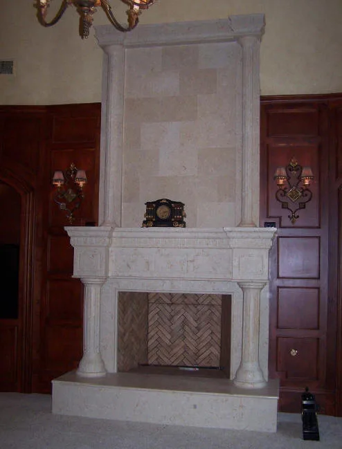Personalized Travertine Fireplaces by Old World Stone Imports Flooring & Design - Photo 8