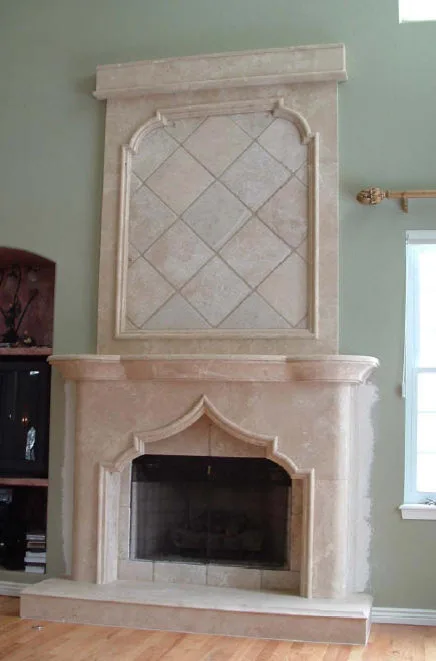 Personalized Travertine Fireplaces by Old World Stone Imports Flooring & Design - Photo 11