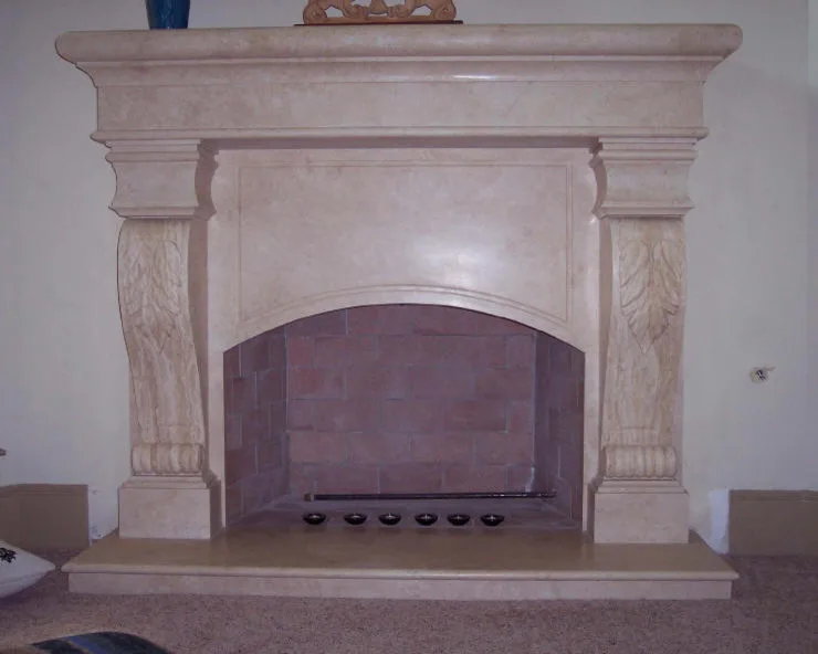 Personalized Travertine Fireplaces by Old World Stone Imports Flooring & Design - Photo 12