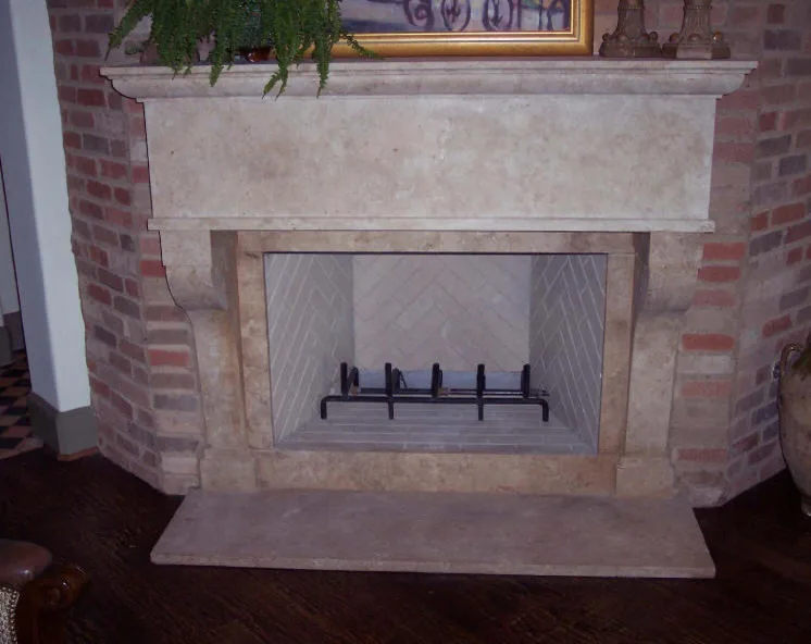 Personalized Travertine Fireplaces by Old World Stone Imports Flooring & Design - Photo 22