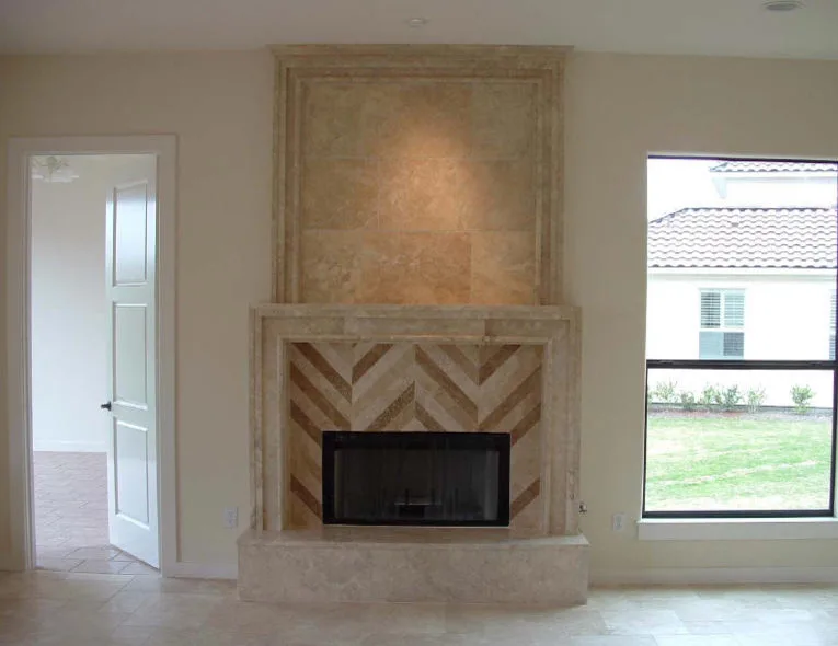 Personalized Travertine Fireplaces by Old World Stone Imports Flooring & Design - Photo 5