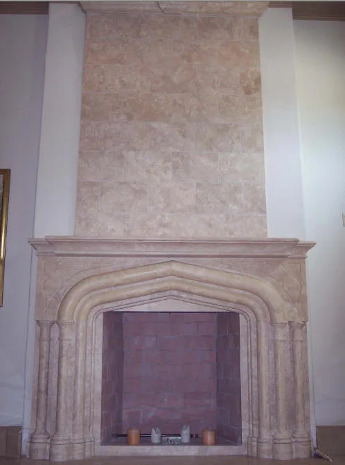 Personalized Travertine Fireplaces by Old World Stone Imports Flooring & Design - Photo 20