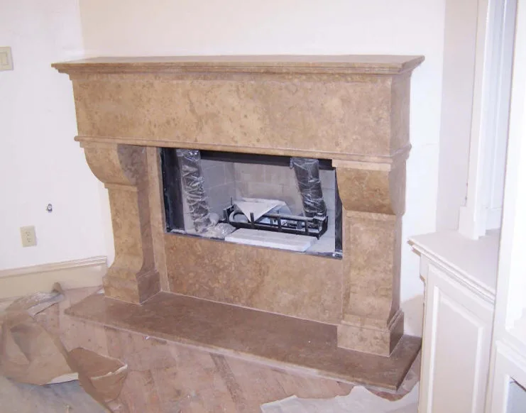 Personalized Travertine Fireplaces by Old World Stone Imports Flooring & Design - Photo 9