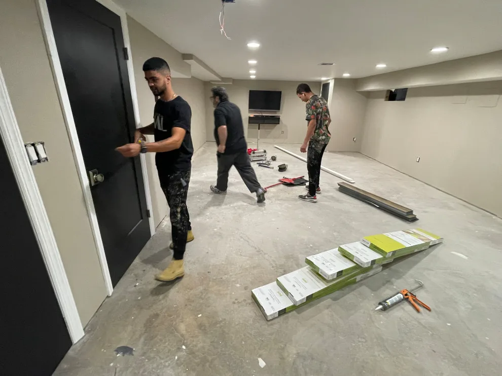 Basement Luxury Vinyl Plank Installation by Floors By VAL - Photo 2