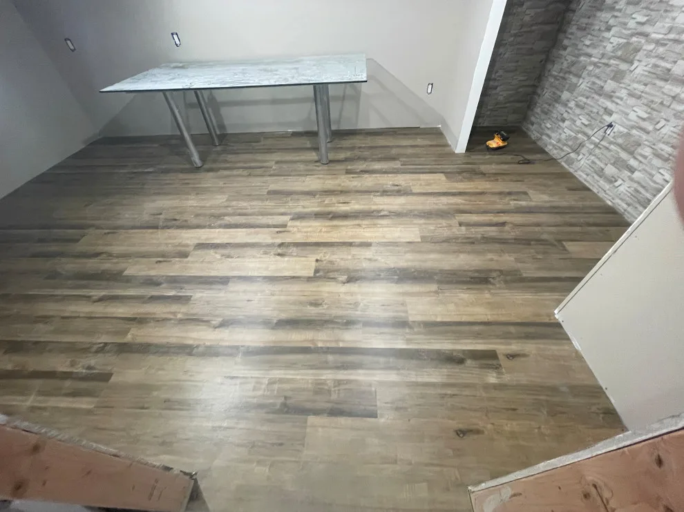 Basement Luxury Vinyl Plank Installation by Floors By VAL - Photo 6