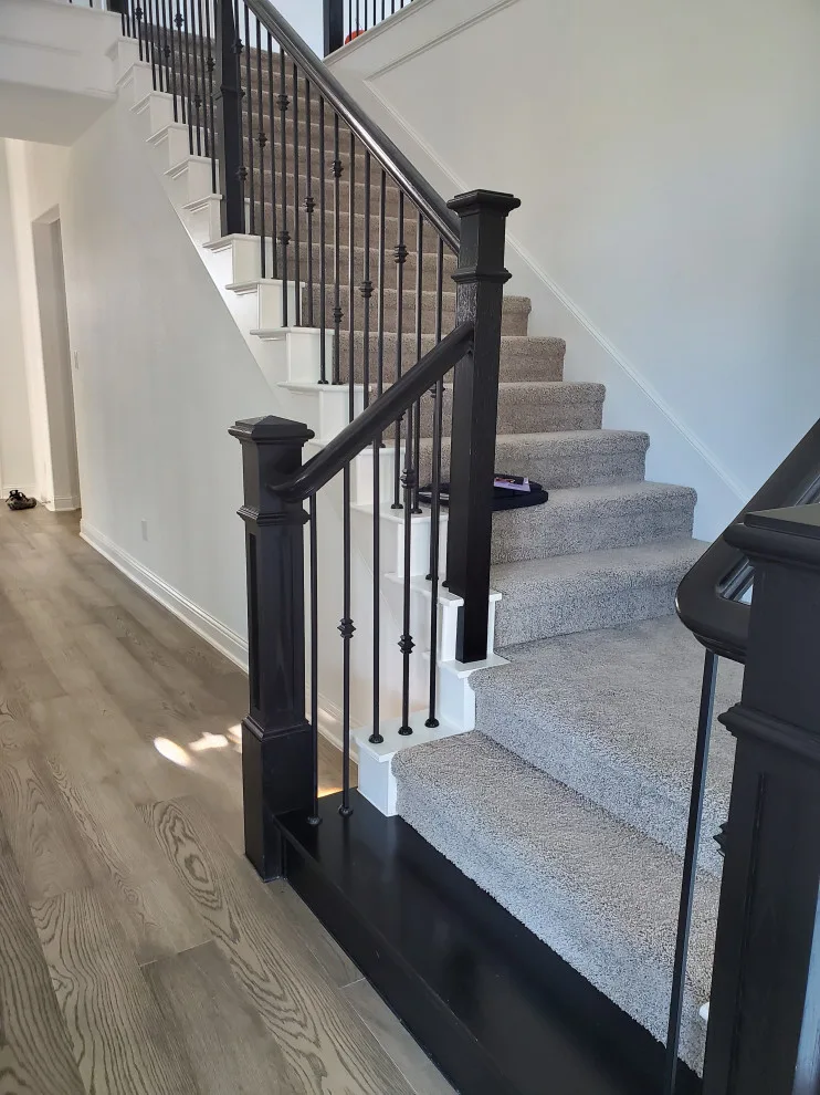 McKinney Dark Finished Hardwood Staircase by Footprints Floors | McKinney - Photo 6