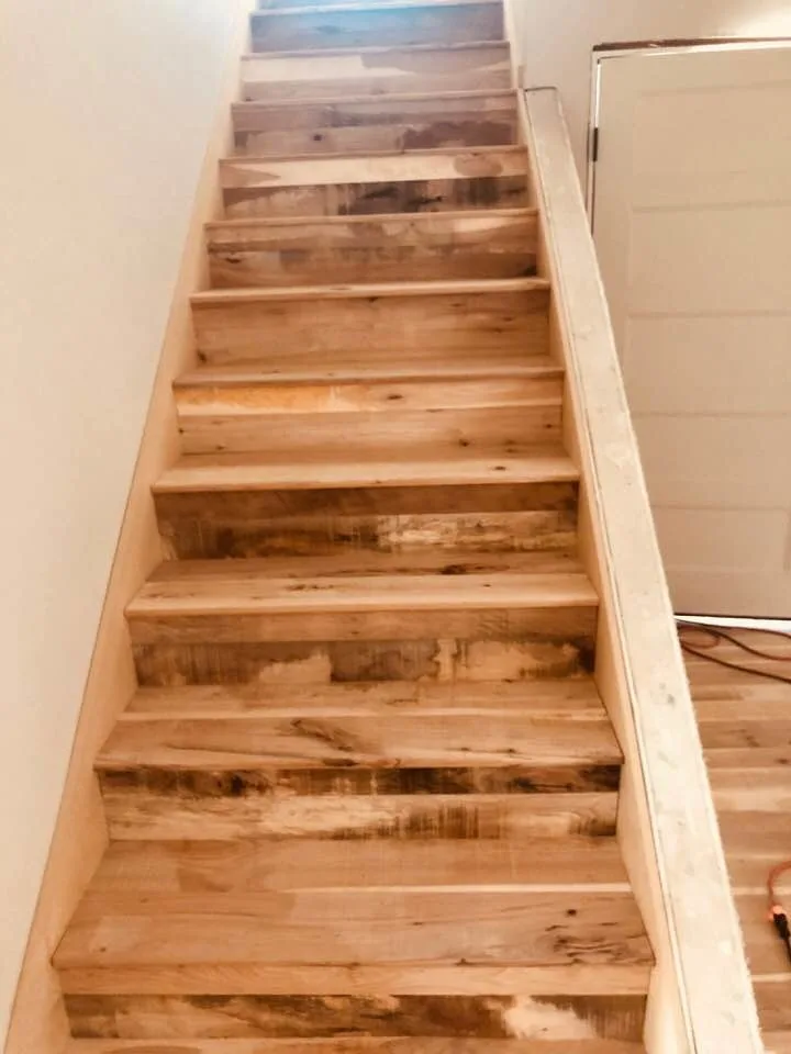 Hickory Installation, Sanding, and Finishing by Signature Floor Coverings, Inc - Photo 2