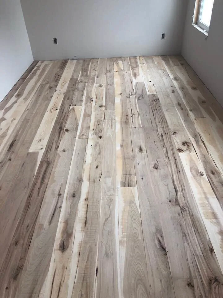 Hickory Installation, Sanding, and Finishing by Signature Floor Coverings, Inc - Photo 3