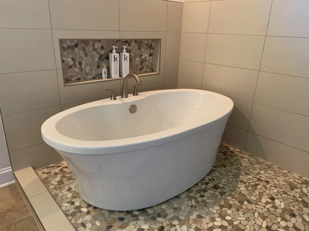 Contemporary Tub/Shower Renovation by Benchmark Renovations - Photo 6