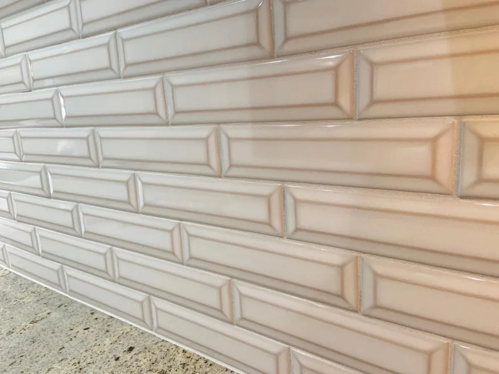 Beveled Subway Backsplash Installation by Benchmark Renovations - Photo 3