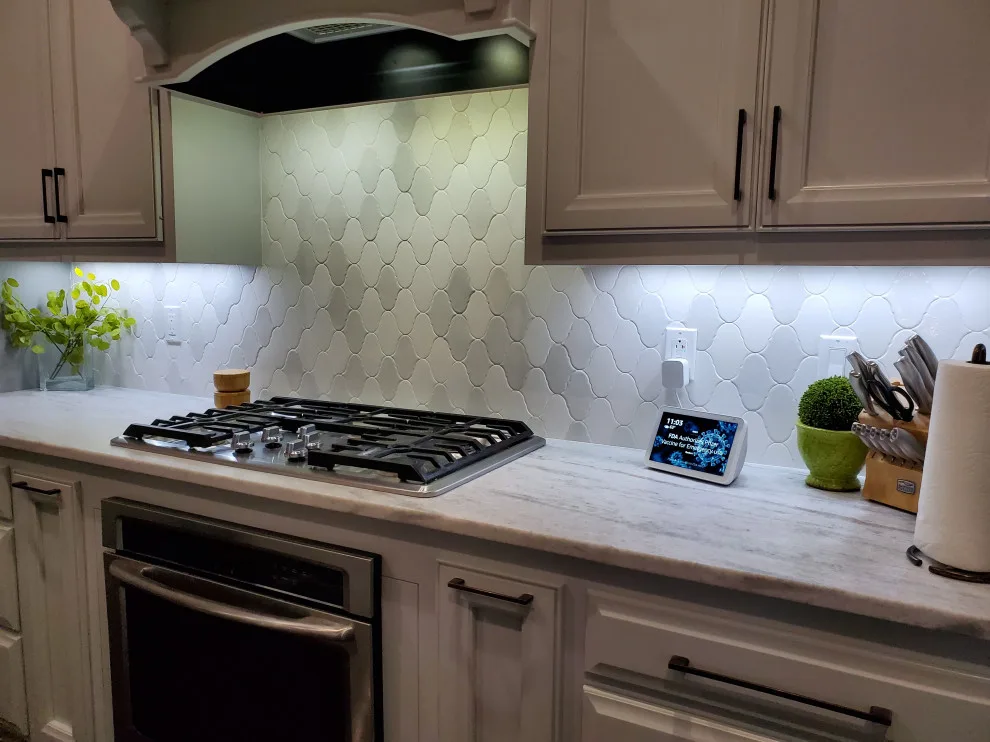 Ornamental Backsplash Setup by Benchmark Renovations - Photo 5
