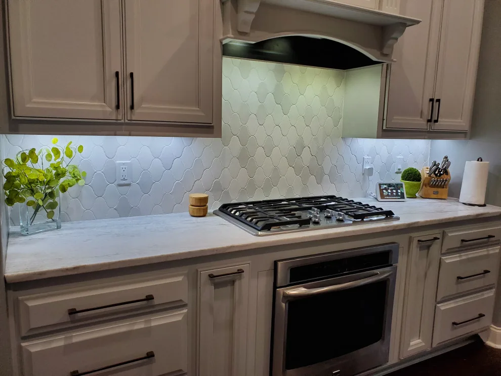 Ornamental Backsplash Setup by Benchmark Renovations - Photo 2