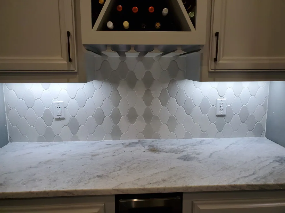 Ornamental Backsplash Setup by Benchmark Renovations - Photo 4