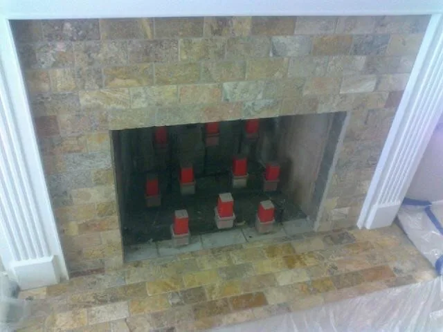 Fireplace Projects with Stone and Travertine by D&D Floor Covering Inc - Photo 2