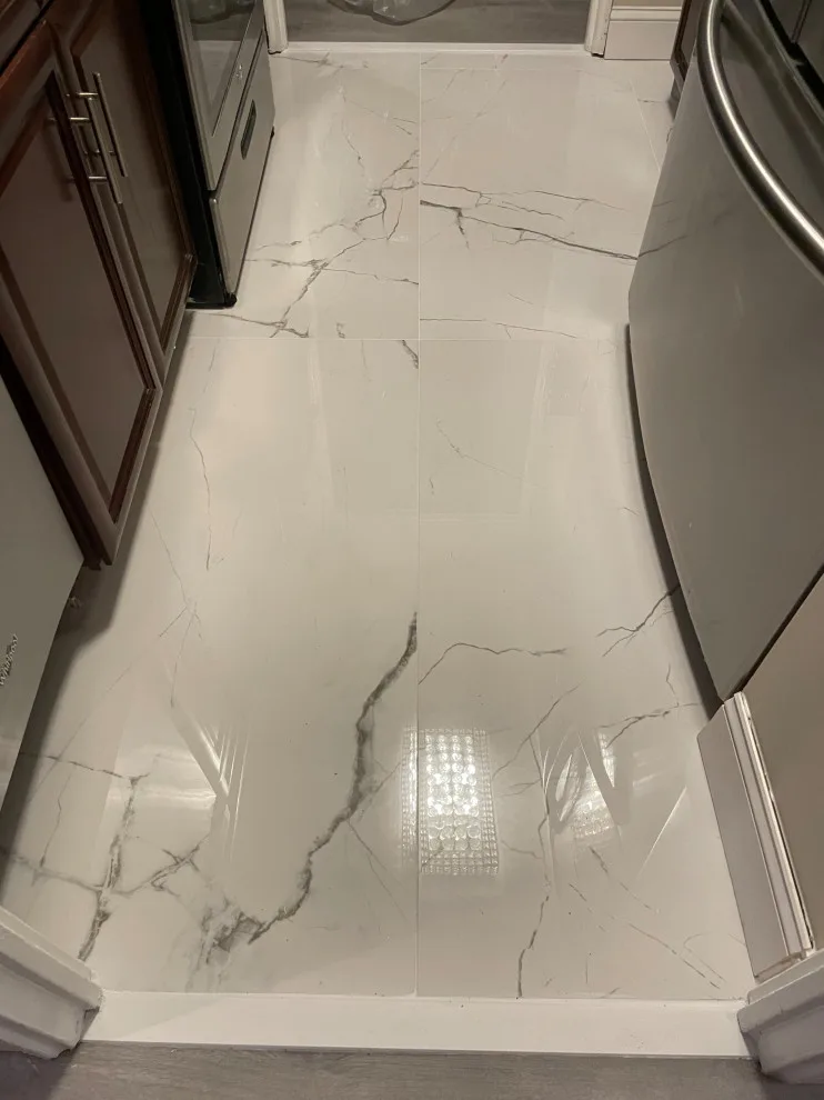 Vinyl Flooring Installation and Kitchen Tile Removal with New Tile Installation by Floors By VAL - Photo 3
