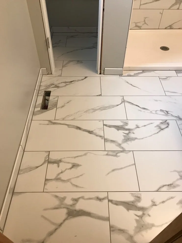 Installation of Marble Shower Tiles by Merkel Tile - Photo 4
