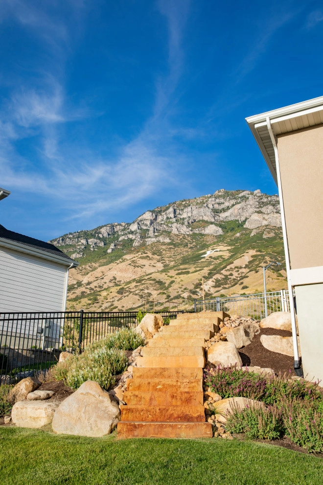Stunning Views And A Custom Firepit In Provo by Big Rock Landscaping - Photo 2