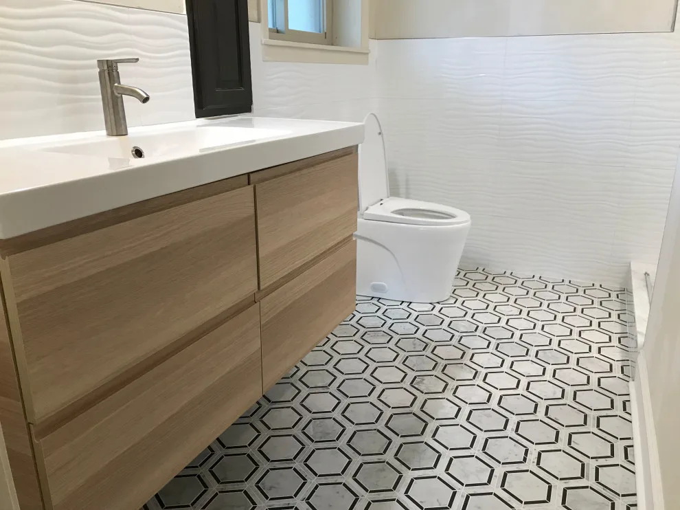 Contemporary Bathroom Renovation by Benchmark Renovations - Photo 4