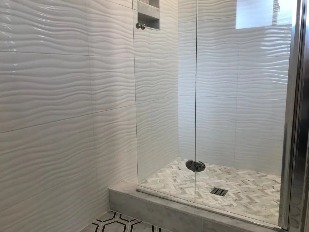 Contemporary Bathroom Renovation by Benchmark Renovations - Photo 9