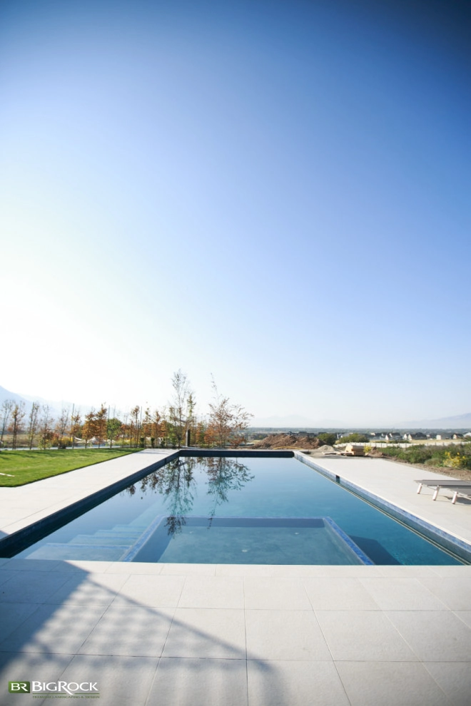 Contemporary Pool And Hardscape Along The Wasatch Front by Big Rock Landscaping - Photo 2