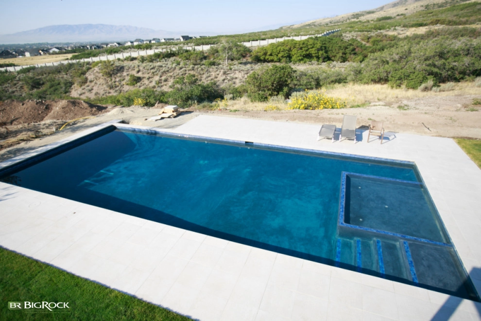 Contemporary Pool And Hardscape Along The Wasatch Front by Big Rock Landscaping - Photo 7
